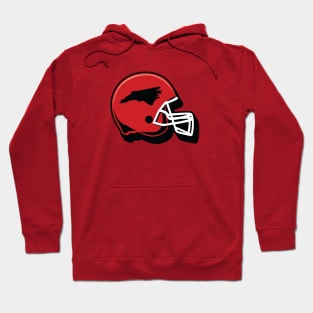 North Carolina State Outline Football Helmet Hoodie